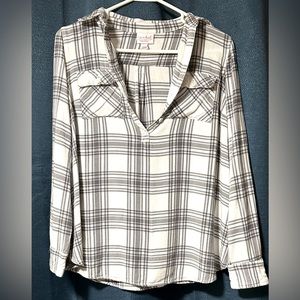 ISABEL plaid top Maternity size XS